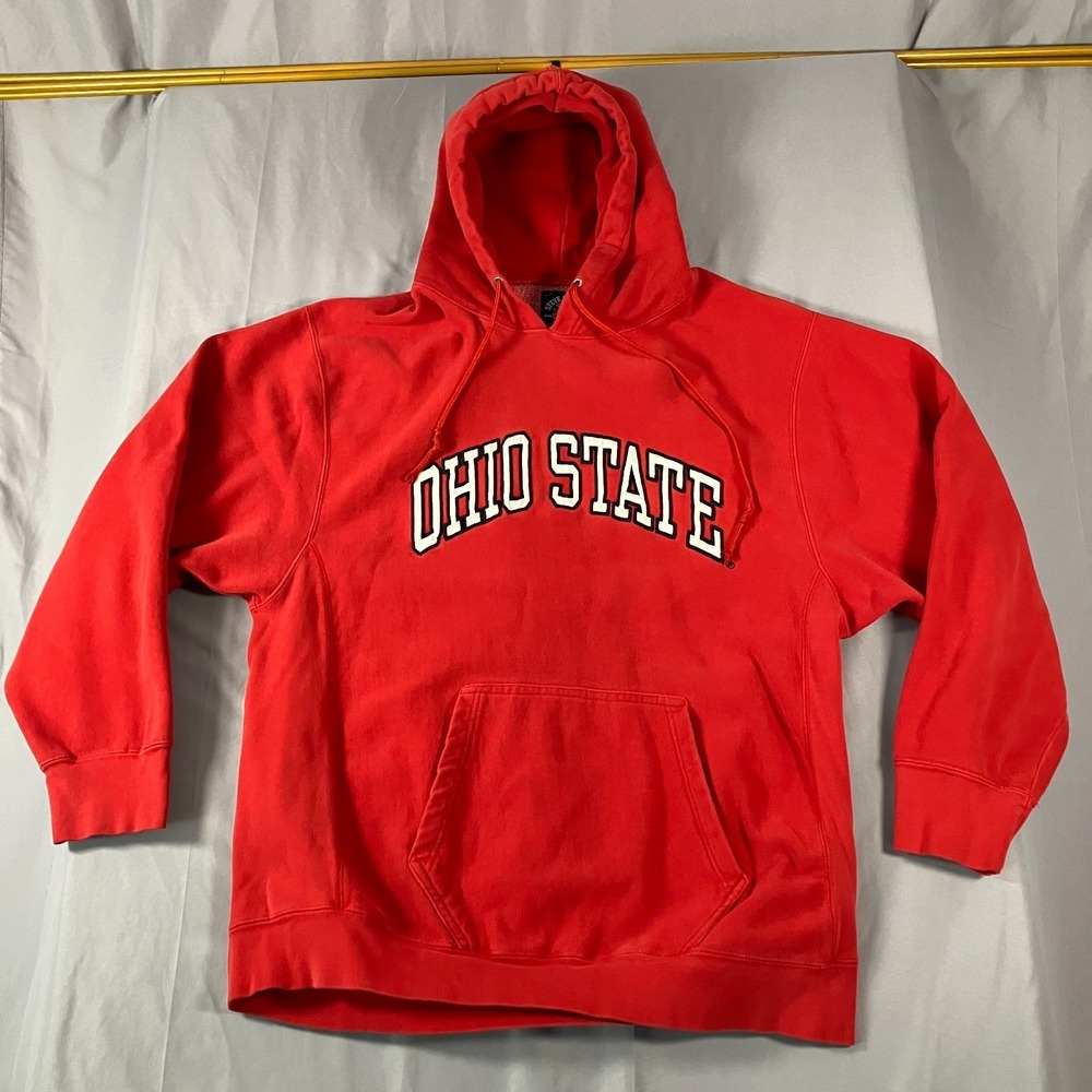 Ohio State Buckeyes Red Hoodie Steve & Barry's Mens XL‎ Pullover Sweater